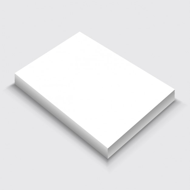 Kostenlose Vektor realistische blatt papier präsentation