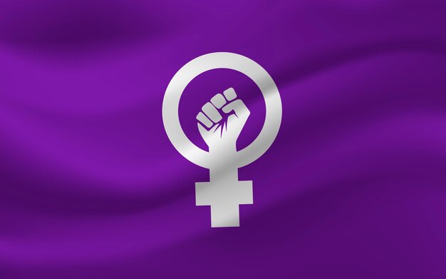 Realistische feministische Flagge