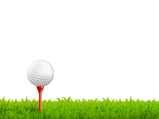 Realistische golf-illustration