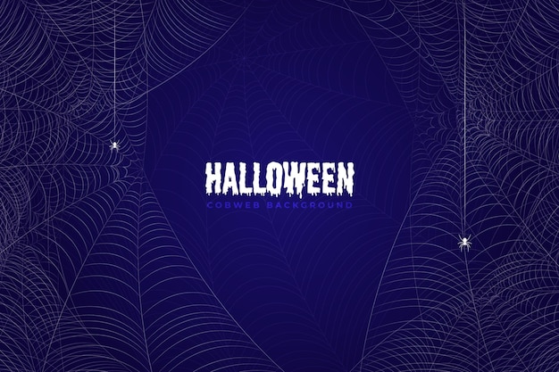 Realistische Halloween-Spinnennetz-Tapete