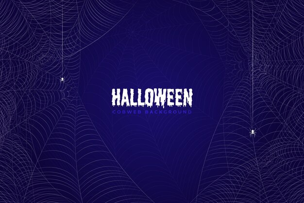 Realistische Halloween-Spinnennetz-Tapete