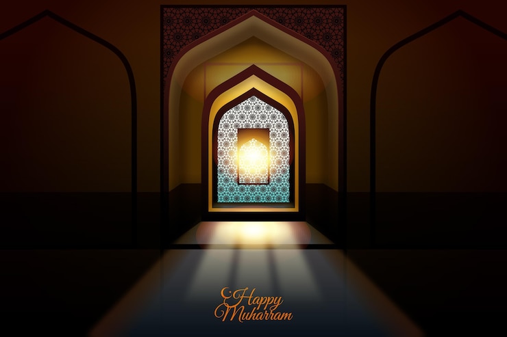 Kostenlose Vektor realistische muharram-illustration