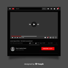 YouTube mockup