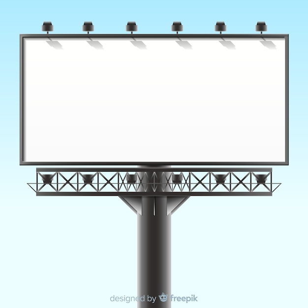 Realistische Plakatvorlage