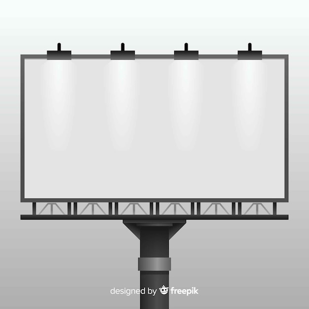 Realistische Plakatwand Hintergrund