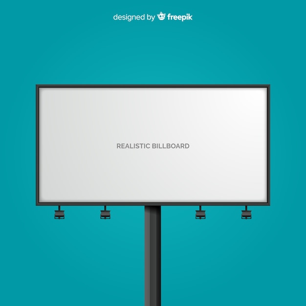 Realistische Plakatwand