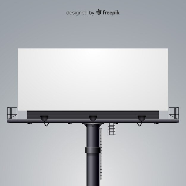 Realistische Plakatwand