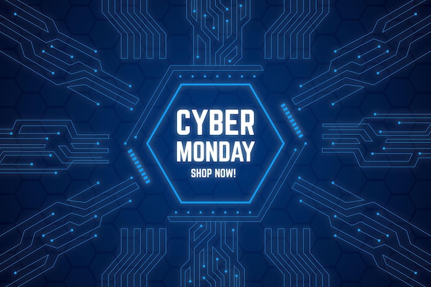 Realistische Technologie Cyber Montag