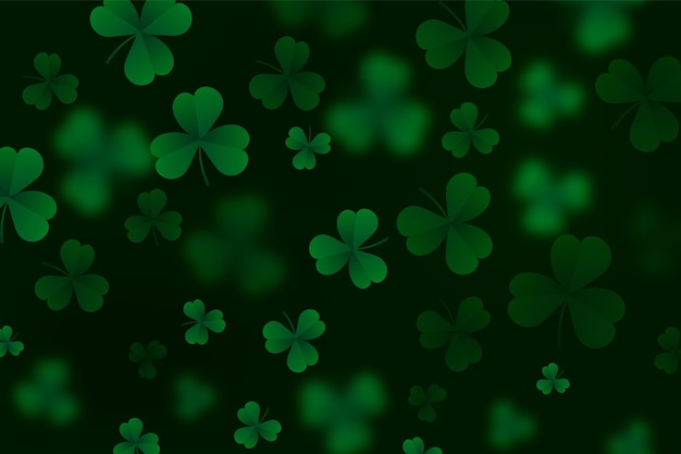 Realistische verschwommene st. Patrick's Day Wallpaper