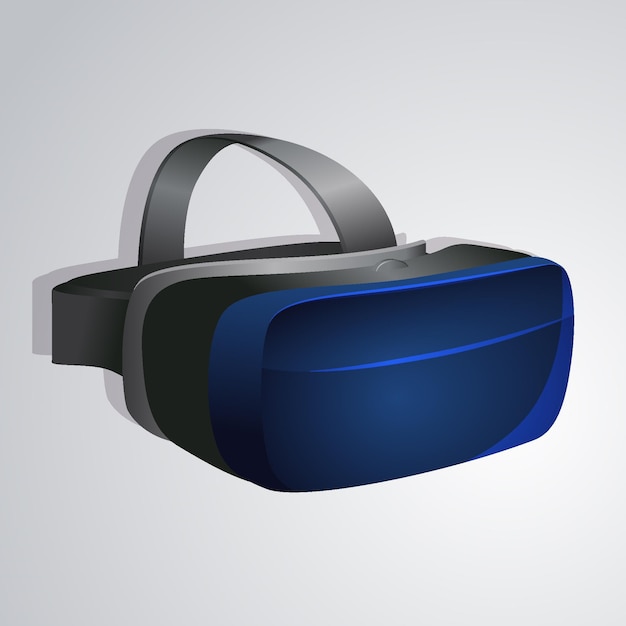 Realistische VR-Headset-Illustration