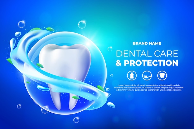Realistische Zahnpflege-Promo