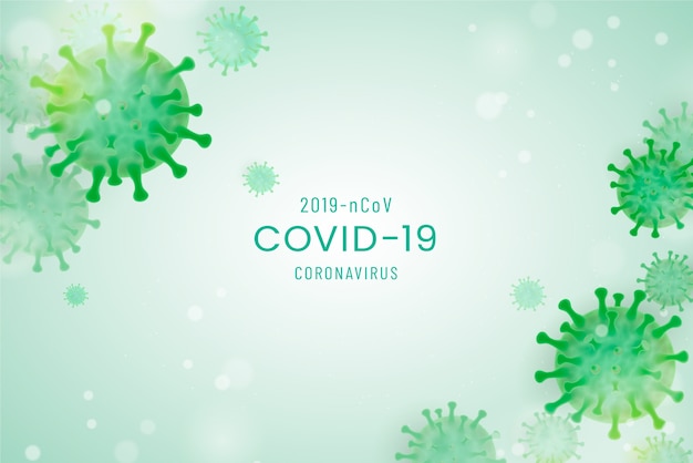 Realistischer coronavirus-hintergrund