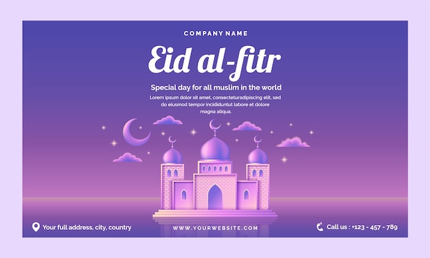 Realistischer eid al-fitr zuckender hintergrund