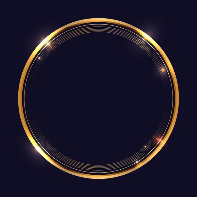 Realistischer goldener Rahmen