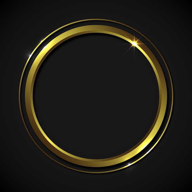 Realistischer goldener Rahmen
