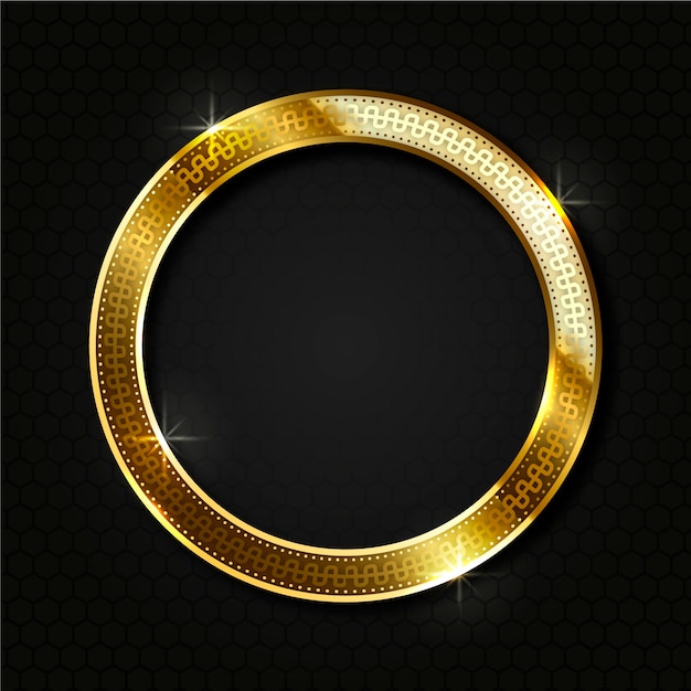 Realistischer goldener Rahmen