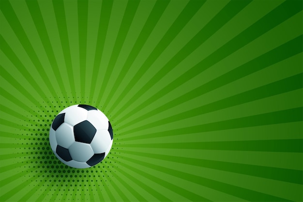 Realistischer grüner Hintergrund des Fußballfußballs