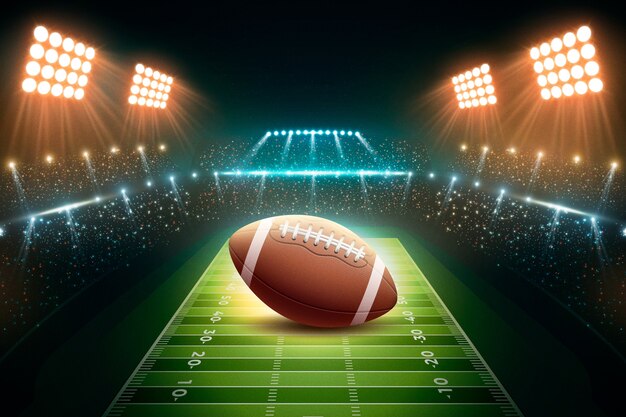 Realistischer Hintergrund der American Football Championship