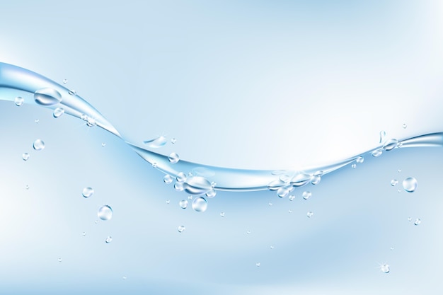 Realistischer Hintergrund für sauberes Wasser