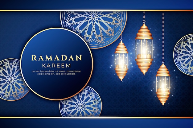 Realistischer ramadan-hintergrund