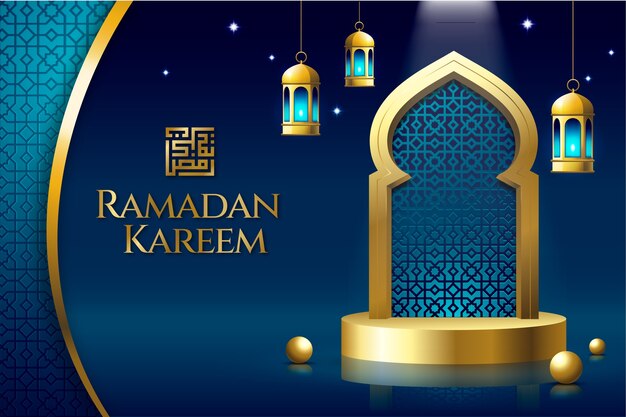 Realistischer Ramadan-Hintergrund