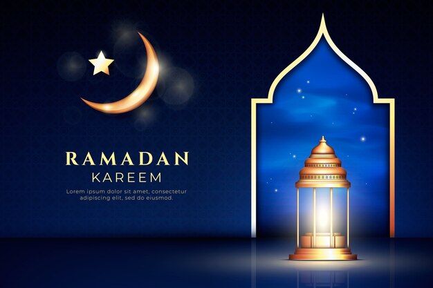 Realistischer Ramadan-Hintergrund