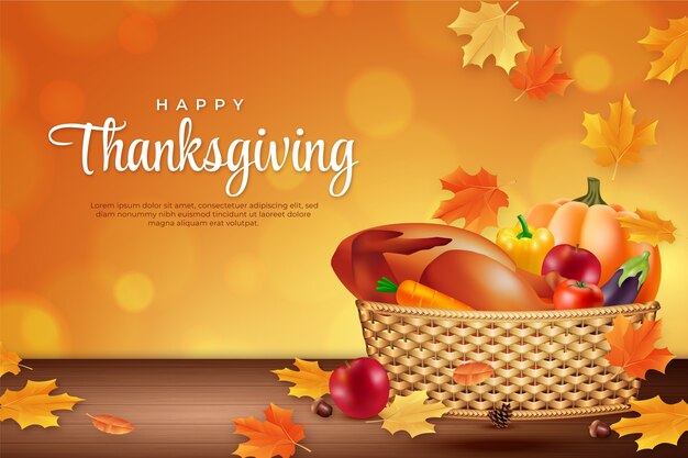 Realistischer Thanksgiving-Hintergrund