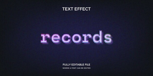 Realistischer VHS-Texteffekt