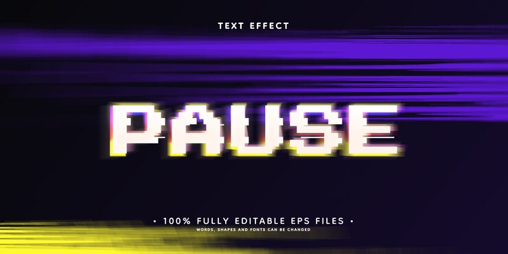 Realistischer VHS-Texteffekt