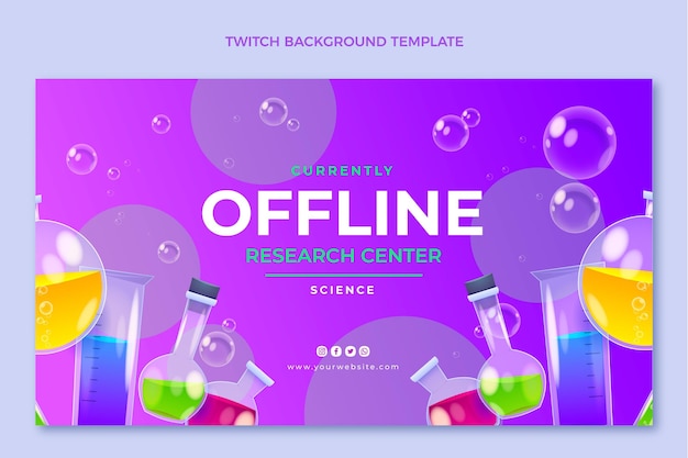 Realistischer wissenschaftlicher twitch-hintergrund