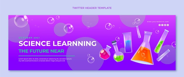 Realistischer Wissenschafts-Twitter-Header