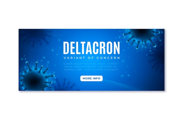 Realistisches deltacron-banner