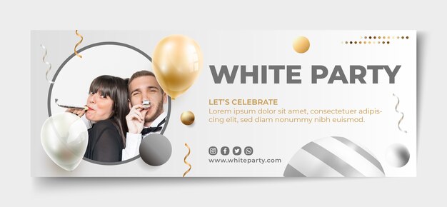 Realistisches Party-Template-Design