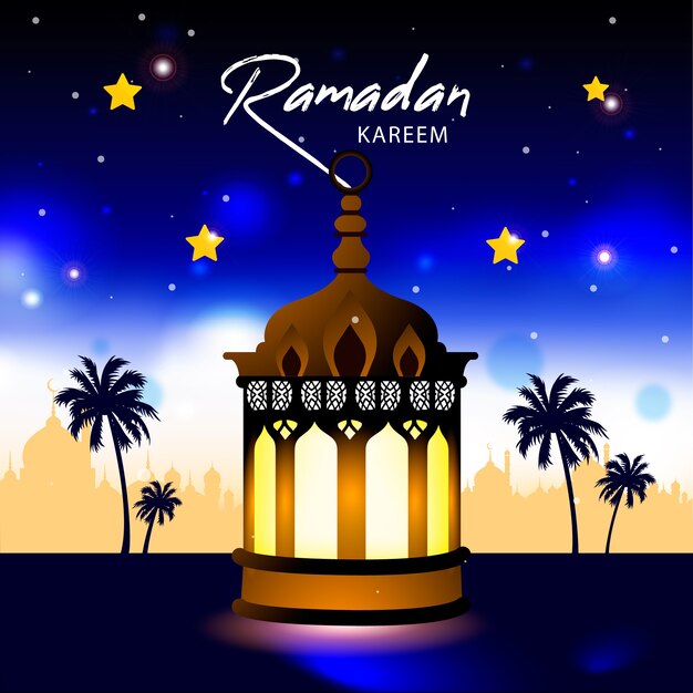 Realistisches Ramadan-Konzept