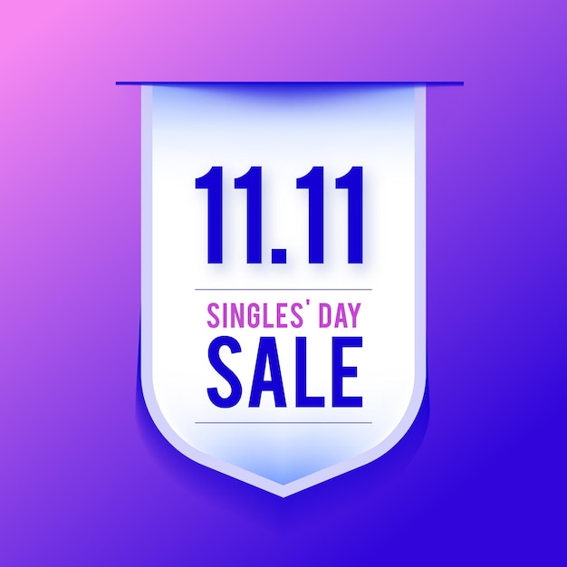 Realistisches singles day label