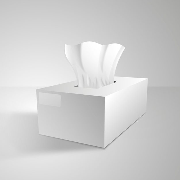 Realistisches tissue-box-modell