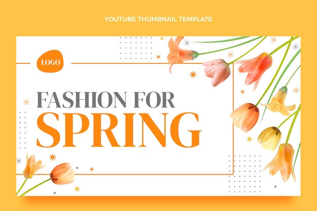 Realistisches Youtube-Thumbnail für den Frühling