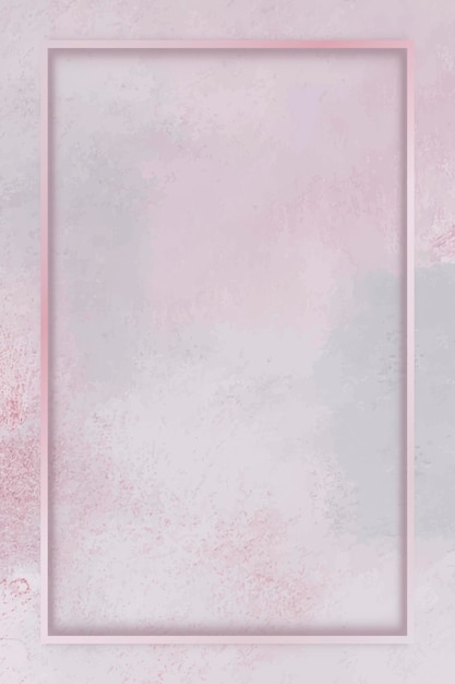Rechteckrahmen auf rosa Hintergrundschablonenvektor