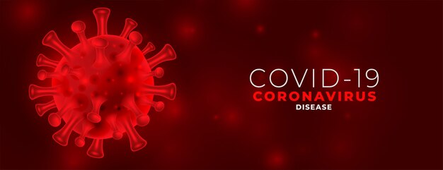 Red covid19 Coronavirus gefährliches Verbreitungsbannerdesign