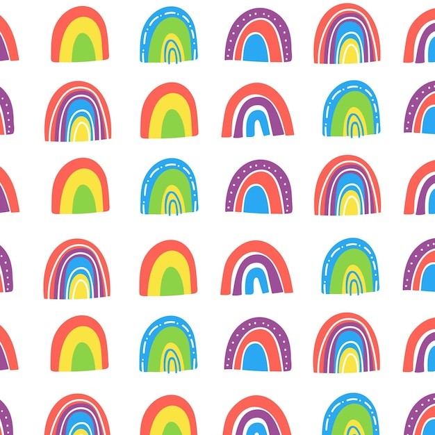 Kostenloser Vektor regenbogenmuster-design