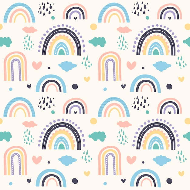 Regenbogenmuster-design