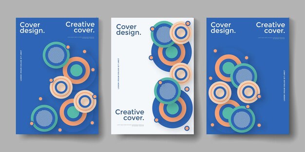 Reihe von Vektor-abstrakten Illustrationen Hintergründe für das Cover von Zeitschriften über Träume, zukünftiges Design und ausgefallene, verrückte Poster im Weltraum