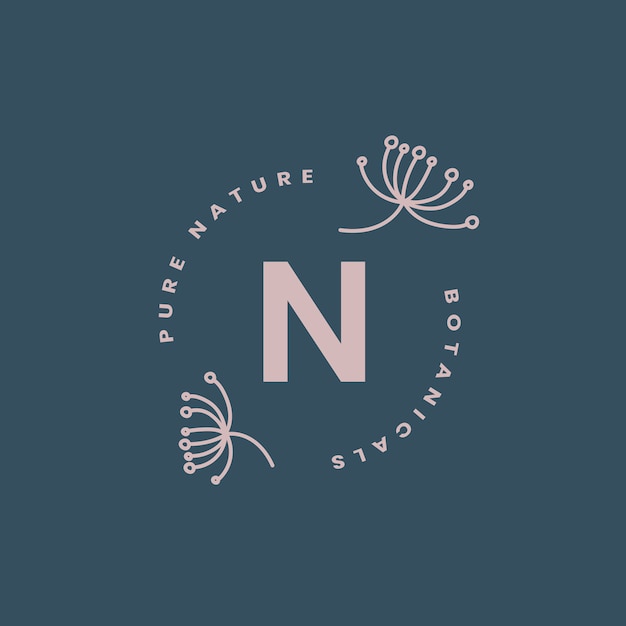 Reine Natur Logo Design Vektor