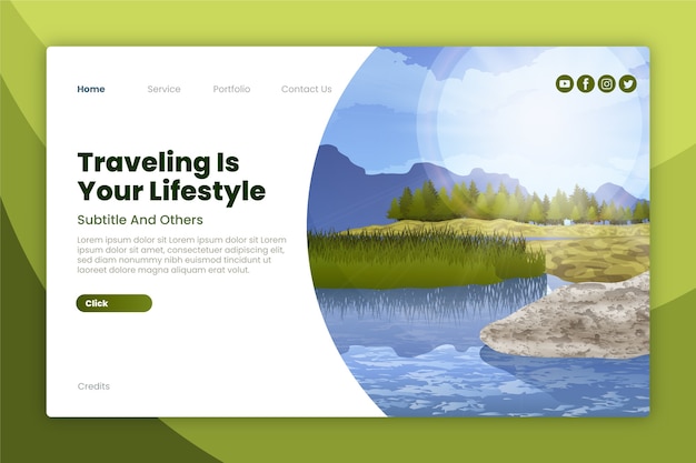 Reise-landing-page-vorlage