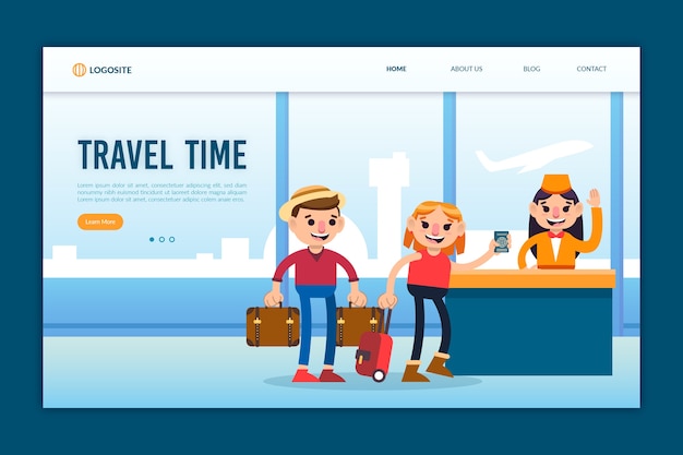 Reise-landing-page-vorlage