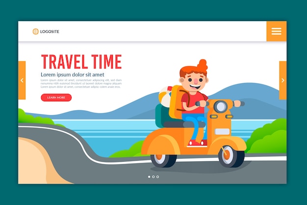 Reise-landing-page-vorlage