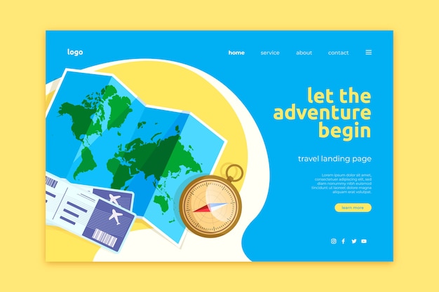 Reise-landing-page-vorlage