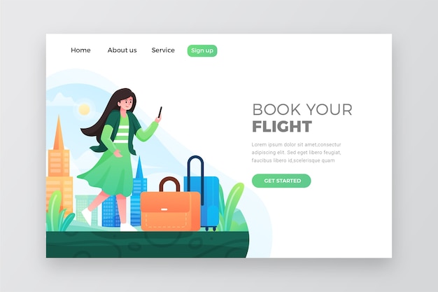 Reise-landing-page-vorlage