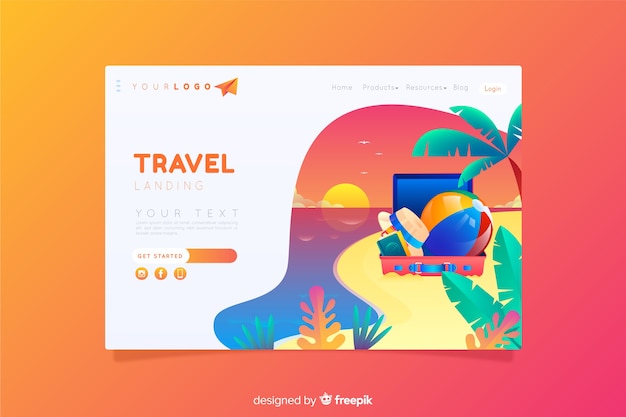 Reise-landing-page