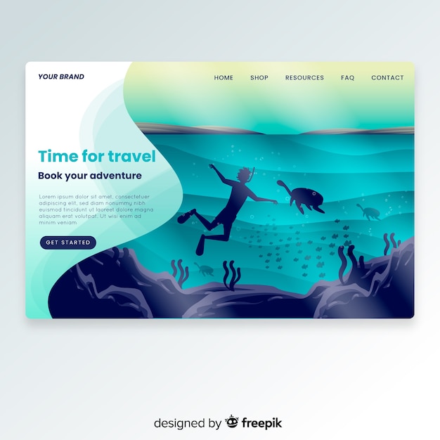 Reise-landing-page